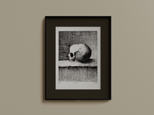 "A Skull" - Punta Seca y Aguafuerte 41x58