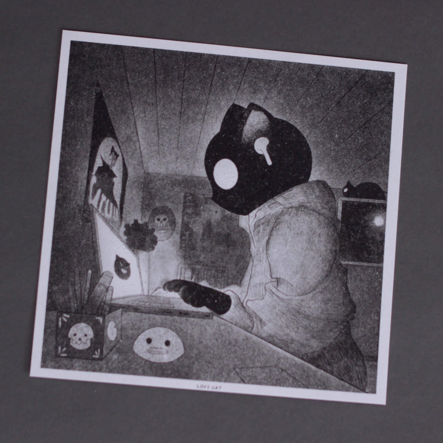 "The Dark Cats" - Set de 2 Risografías 15x15