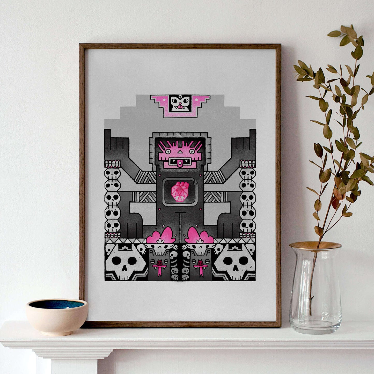 "Nazca God" - Risografía 31x37