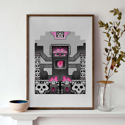 "Nazca God" - Risografía 31x37